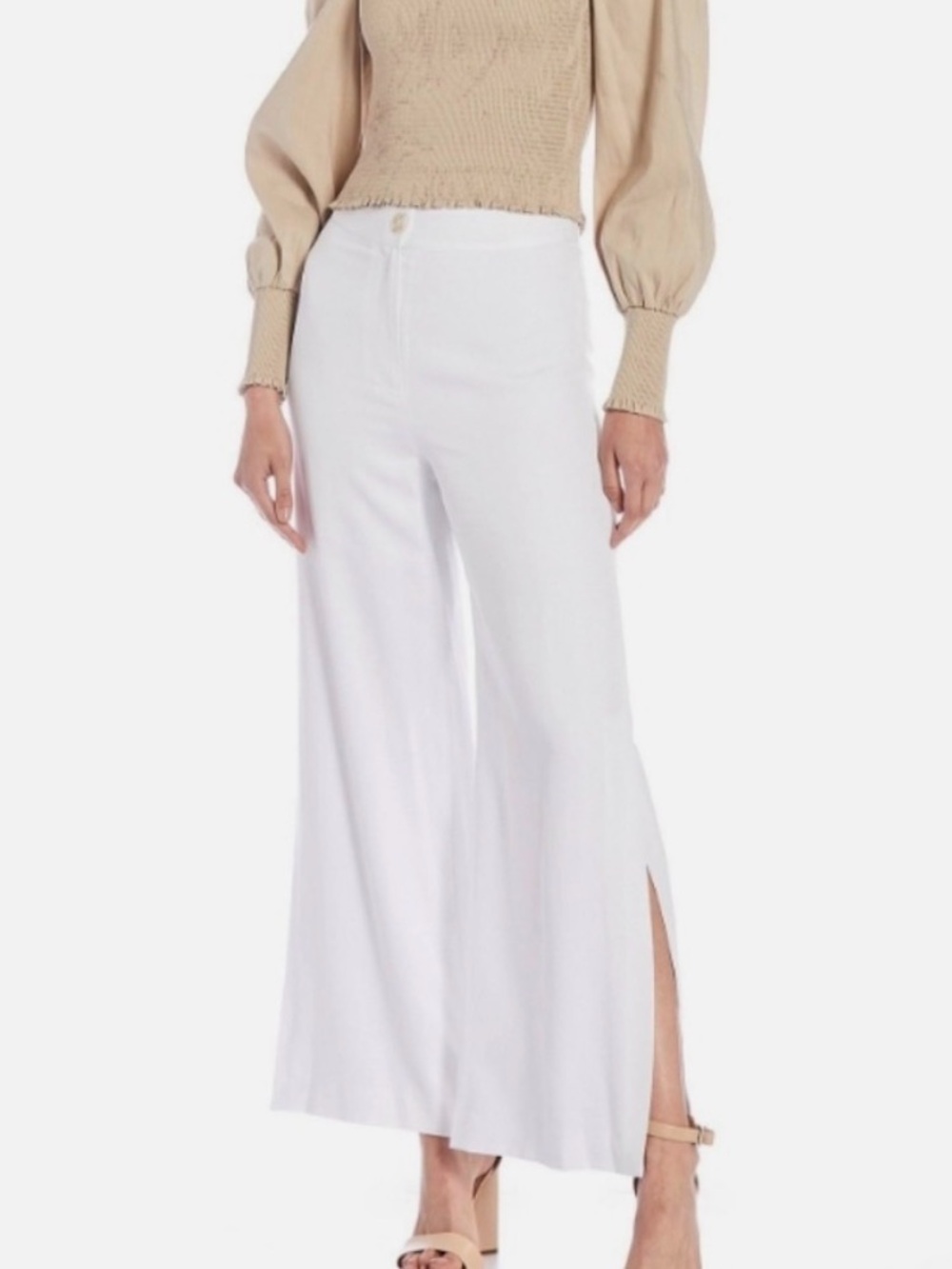 NWT GIANNI BINI Tammy Flat
Front Wide Leg HighRise Side
Slit Pant